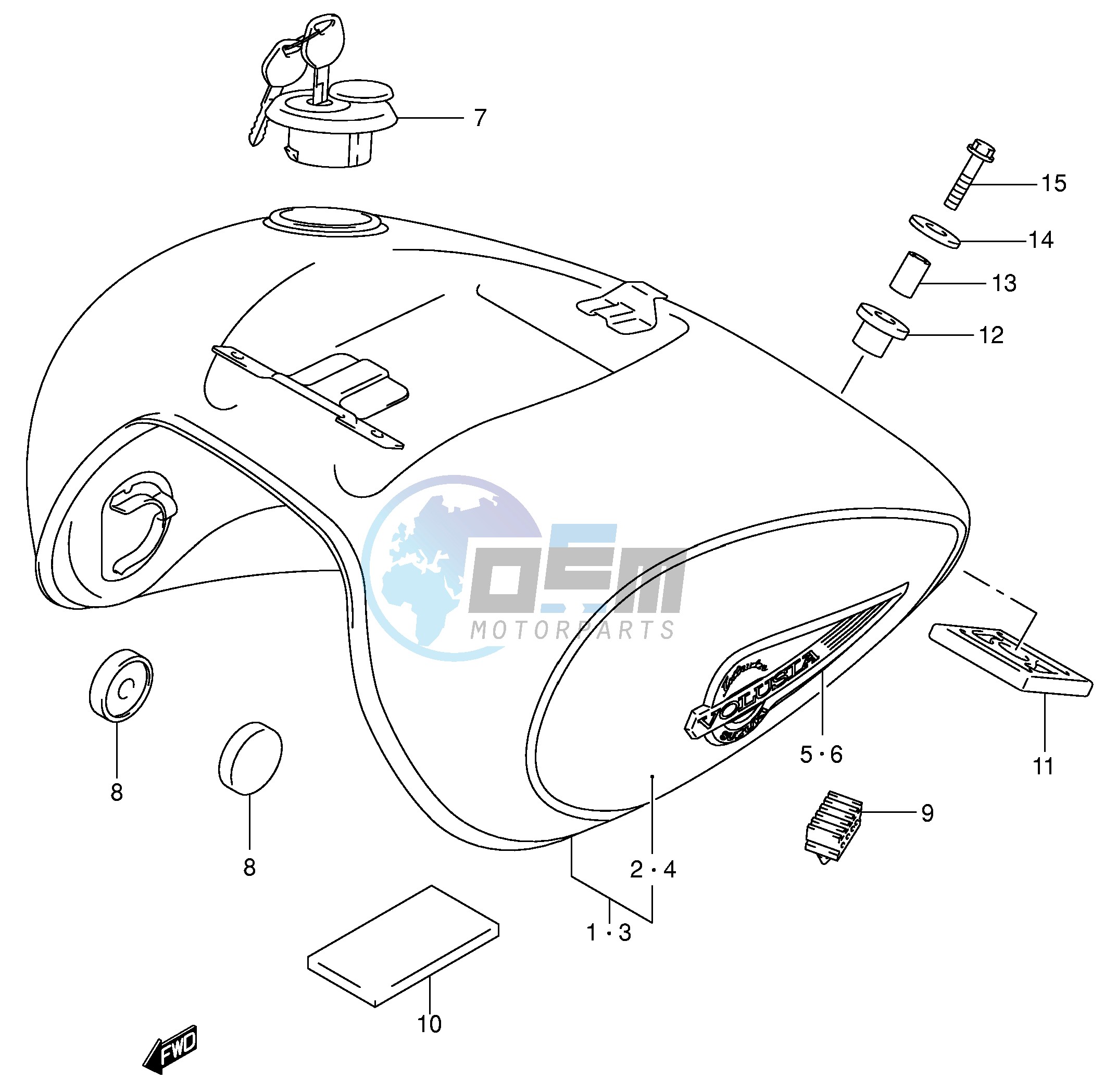 FUEL TANK (MODEL K3)