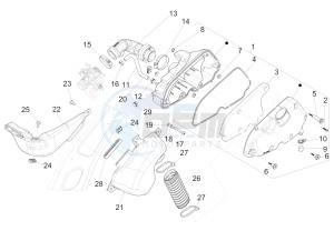 125 4T 3V I GET ie Primavera (APAC) (AU, EX, JA, KR, VT) drawing Air filter