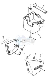 XV VIRAGO 250 drawing SIDE COVER