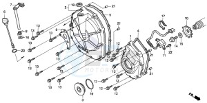 CBR600F2 drawing RIGHT CRANKCASE COVER