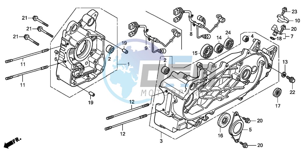 CRANKCASE (FES1257/A7)(FES1507/A7)