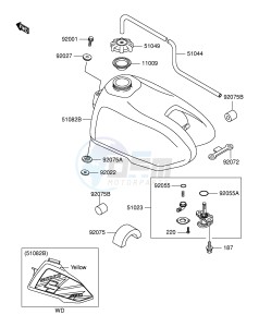 RM60 (E24) drawing FUEL TANK