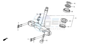 XR125L drawing STEERING STEM