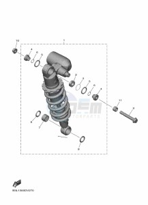 YZF1000 YZF-R1 (B3L7) drawing REAR SUSPENSION