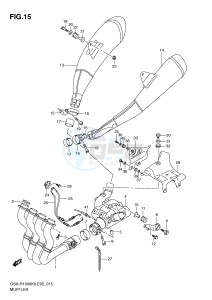 GSX-R1000 (E2) drawing MUFFLER