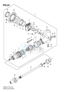 VZ800 (E2) MARAUDER drawing PROPELLER SHAFT - FINAL DRIVE GEAR