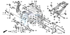 CB600FA Australia - (U) drawing FRAME BODY