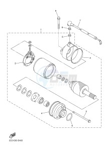 XJ6FA 600 DIVERSION F (ABS) (1DGC 1DGD) drawing STARTING MOTOR