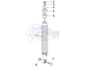 Stalker 50 drawing Rear suspension - Shock absorbers