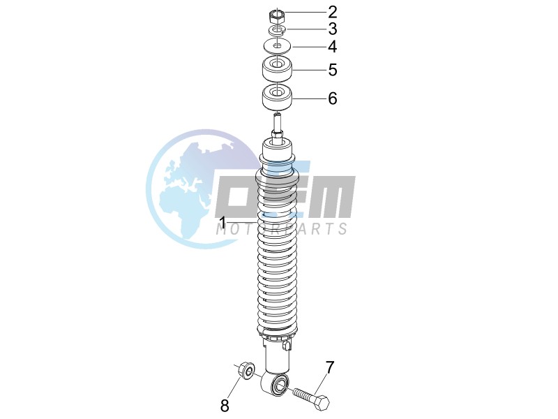 Rear suspension - Shock absorbers