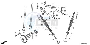 TRX500FPMC drawing CAMSHAFT/ VALVE