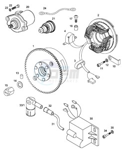 STANDARD_45kmh_L1 50 L1 drawing Magneto assembly-electric starter