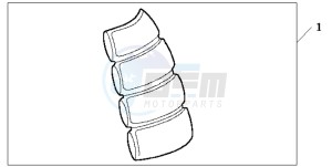 NT650V DEAUVILLE drawing TANK PAD 2