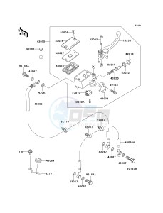 ZR 750 K [Z750S] (K6F) K6F drawing FRONT MASTER CYLINDER