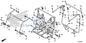 SXS700M2H Europe Direct - (ED) drawing ROLL BAR