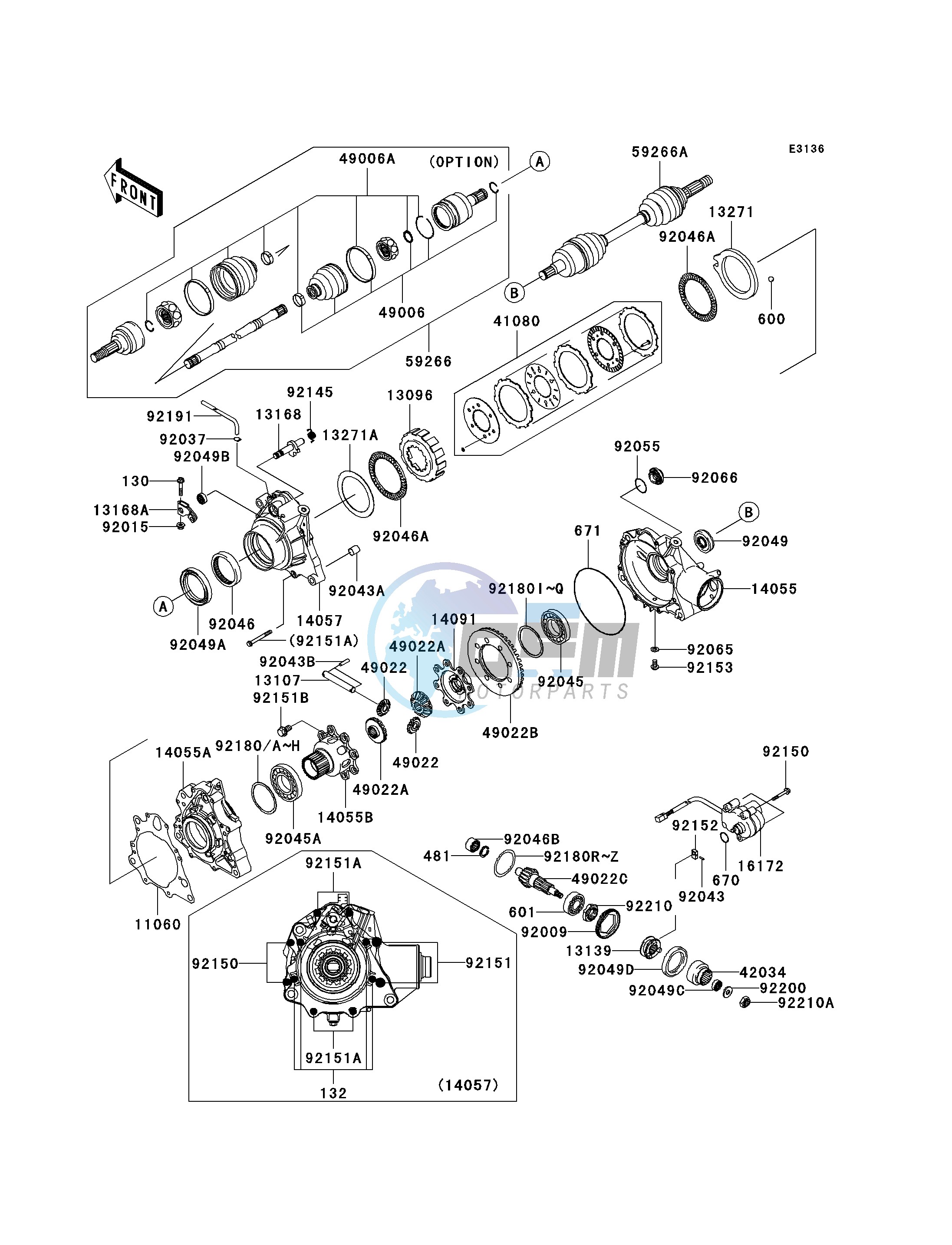 DRIVE SHAFT-FRONT