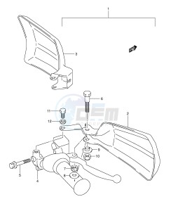 LT-F400 (E24) drawing KNUCKLE COVER (OPTIONAL)