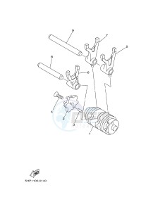 FZ8-S FZ8 FAZER 800 (4P2K 4P2L 4P2M) drawing SHIFT CAM & FORK