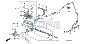 CB1300SA9 UK - (E / ABS BCT MKH MME TWO) drawing CLUTCH MASTER CYLINDER