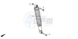 TRX250TM FOURTRAX RECON drawing REAR CUSHION