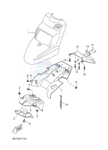 CW50 BOOSTER SPIRIT (5WWT 5WWT) drawing FRONT FENDER