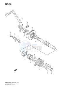 DR-Z125 (E28-E33) drawing KICK STARTER