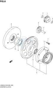 LS650 (E3-E28) SAVAGE drawing STARTER CLUTCH