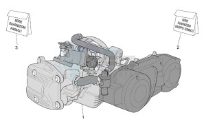 Scarabeo 500 drawing Engine assembly