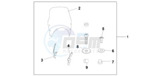 CBF600N9 Europe Direct - (ED) drawing FLY SCREEN