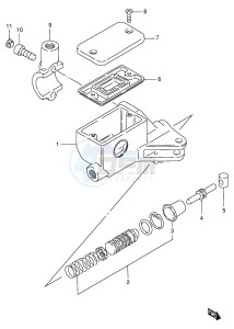 VS600GL (E2) INTRUDER drawing CLUTCH CYLINDER