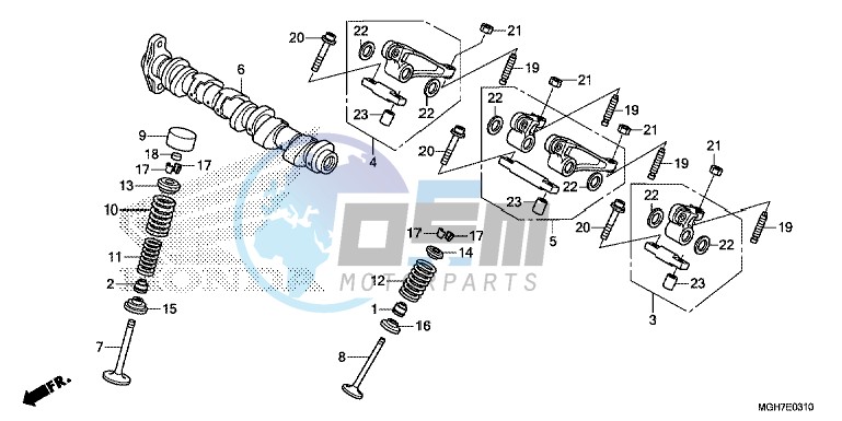 CAMSHAFT/ VALVE (REAR)