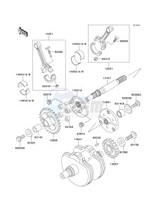 VN 800 B [VULCAN 800 CLASSIC] (B10) B10 drawing CRANKSHAFT