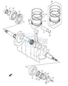 LT-F400 (E24) drawing CRANKSHAFT