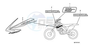 CRF450X9 U drawing MARK (CRF450X9)