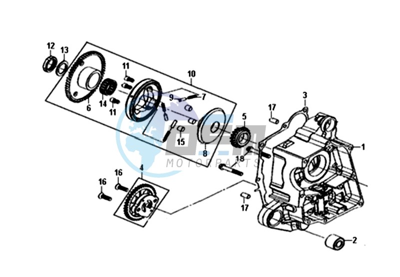 CRANKCASE  RIGHT / OIL PUMP