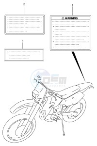 DR-Z400 (E3-E28) drawing LABEL (MODEL K4)