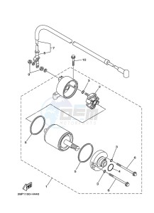 YFM700FWAD GRIZZLY 700 EPS (BDE7) drawing STARTING MOTOR