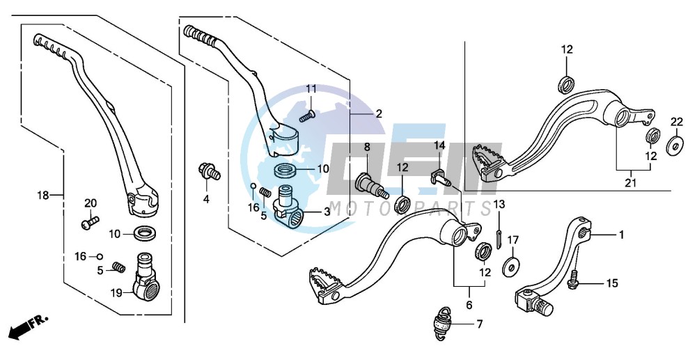 PEDAL/KICK STARTER ARM