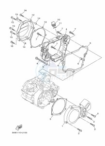 YZ85LW YZ85 (B0G7) drawing CRANKCASE COVER