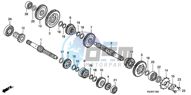 TRANSMISSION (CRF80F)