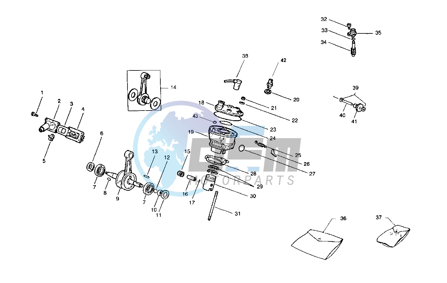 Crankshaft - cylinder