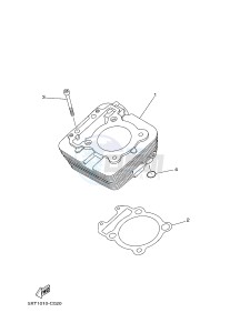 YZ250X (BJ41) drawing CYLINDER