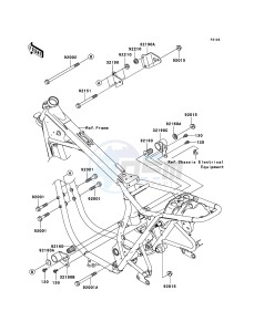 W650 EJ650-C7P GB XX (EU ME A(FRICA) drawing Engine Mount