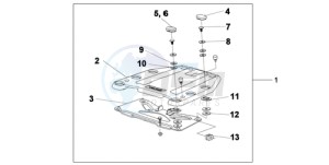 XL1000V9 Europe Direct - (ED) drawing TOP BOX BRACKET