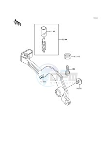 KX 500 E [KX500] (E4-E8) [KX500] drawing BRAKE PEDAL