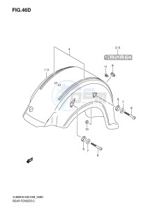 VL800 (E3-E28) VOLUSIA drawing REAR FENDER (VL800TK8)