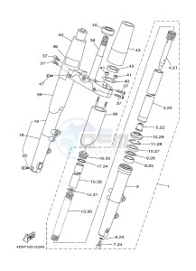 XV1900A MIDNIGHT STAR (1CR4) drawing FRONT FORK