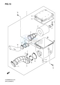 LT-Z400 (E19) drawing AIR CLEANER