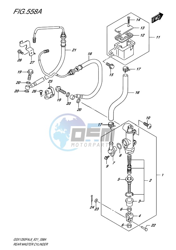 REAR MASTER CYLINDER