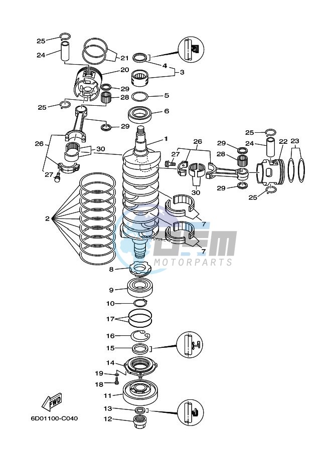 CRANKSHAFT--PISTON